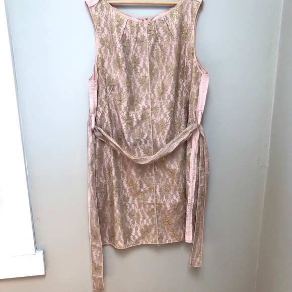 Ark & Co Light pink Gold Lace Dress - Picture 2 of 13